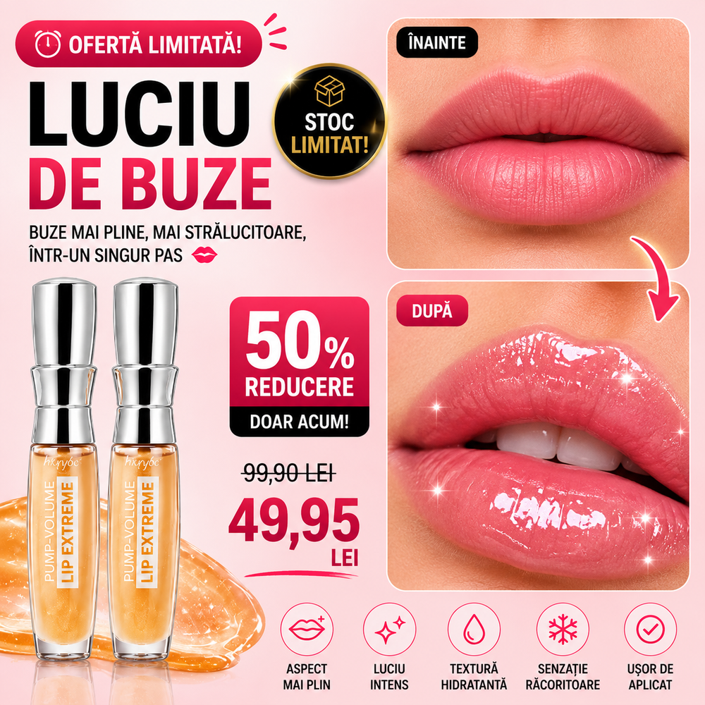 LUCIU DE BUZE CU EFECT DE VOLUM 💋