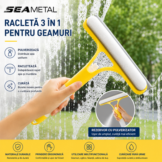 1+1 GRATIS Racleta pentru Geamuri 3 in 1