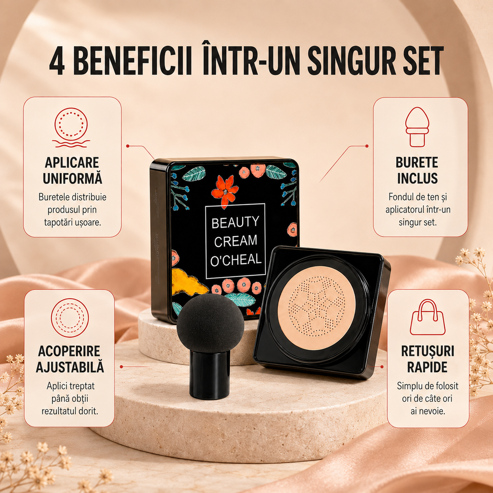 1+1 GRATIS Fond de Ten cu Burete Blender Inclus